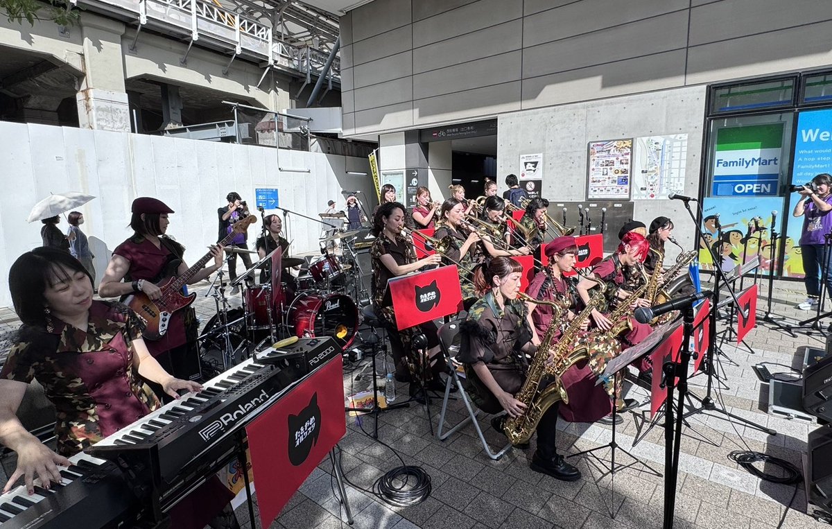 tawoyameee's tweet image. センキュー #すみだストリートジャズフェスティバル 😊諸事情により音量60％でお届けしました！！
#たをやめオルケスタ