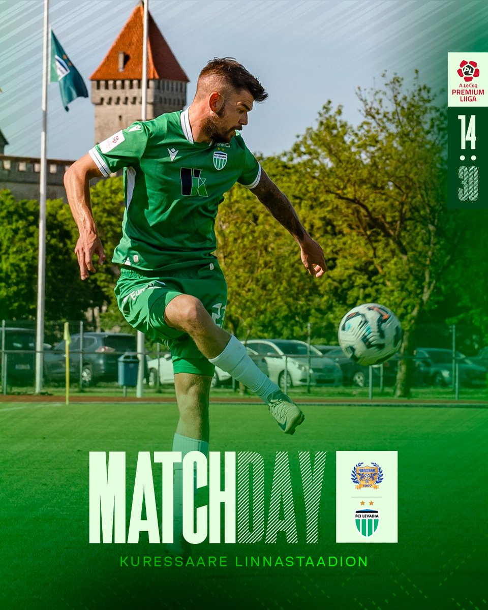 MATCHDAY IN KURESSAARE! 👋
Kick-off @ 2:30PM
Live via Soccernet

Vamooos! 💚

#fcilevadia
