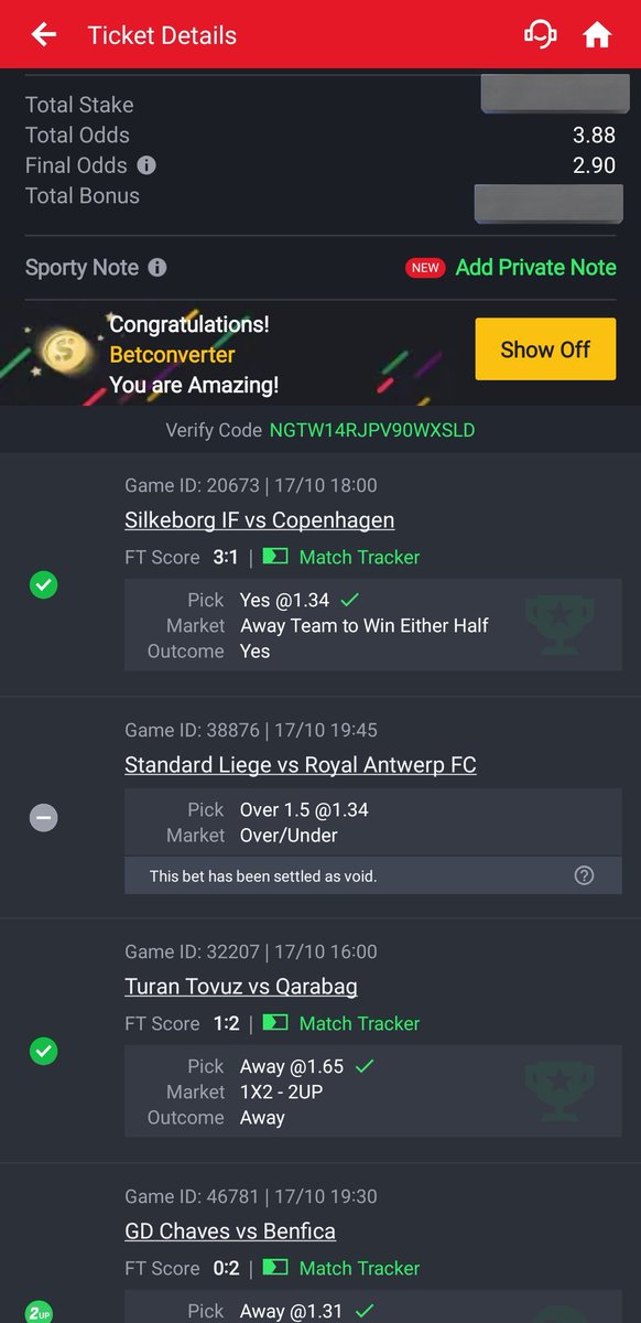 💥💥Booom💥💥
Yesterday's Winning Premium codes from Betconverter 

Kenyan🇰🇪 Uganda🇺🇬 Ghana🇬🇭 Tanzania 🇹🇿

Congratulations guys 🎉

To get Premium codes delivered to your inbox, 
go to betconverter.com/plans