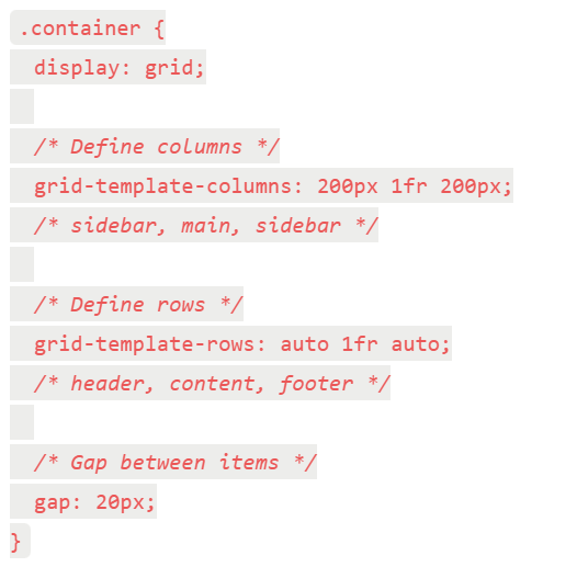 ShubhDJ191's tweet image. 🔲 CSS GRID (Two-dimensional layouts):

CSS Grid handles both rows AND columns simultaneously - true 2D layout power 

THE MAGIC: 
Grid works from layout in - you define structure, then place items
#CSSGrid #layout