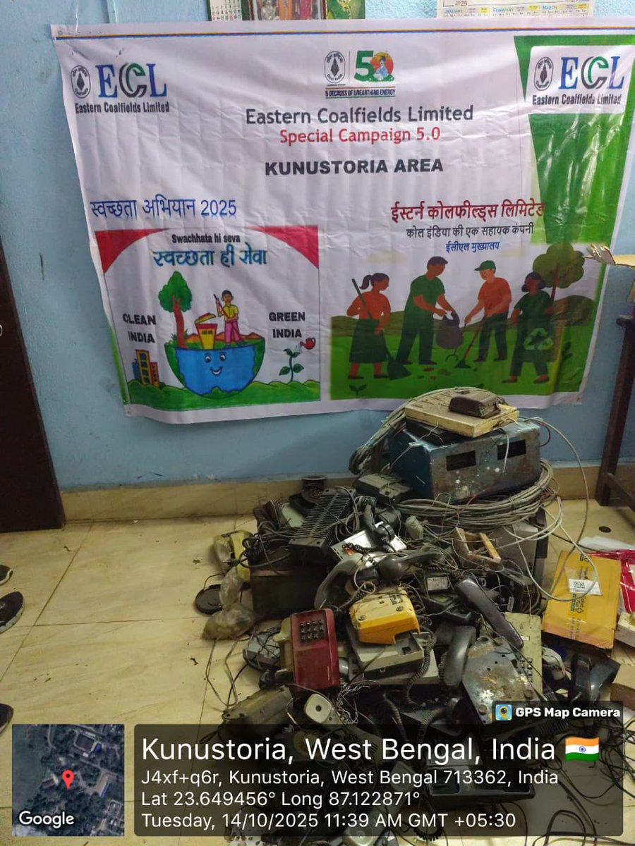 easterncoal's tweet photo. Employees from various departments actively participated and contributed by handing over different types of e-waste materials for safe disposal and recycling. https://t.co/Vkfq4f1MVu