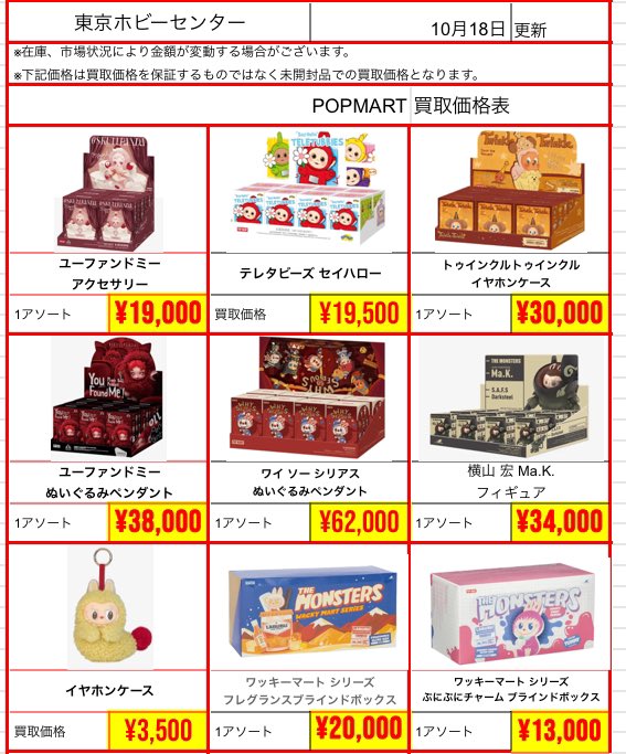 【購入レシートあり】【まとめ売り価格】WHY SO SERIOUS 店頭買取】 ⭐️#ラブブ #POPMART ⭐️ 10月18日 17:00~20:00