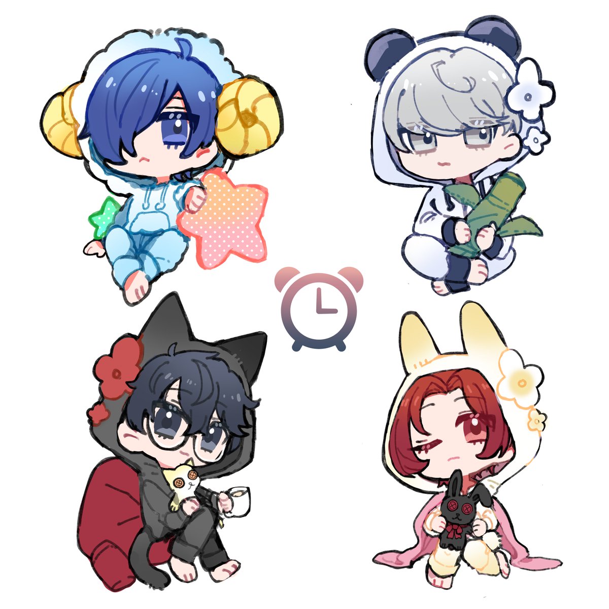 パジャマワイルズ～
🐑🐼🐈‍⬛🐇