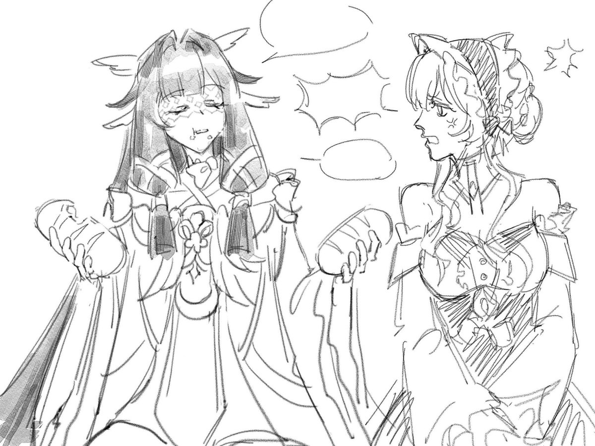 V4Dng2942's tweet image. #fatui sketch