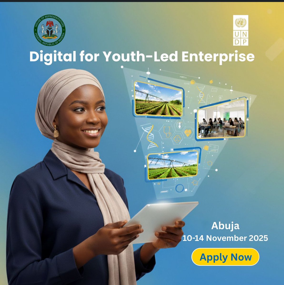 YorubaProjobs's tweet image. 🚀 Call for Innovators (Age 18–35) 🌍

Passionate about digital innovation in Agriculture, Health, or Education? This is your chance! 💡

📍 All-expense-paid program in Abuja 🇳🇬
⏳ Deadline: Oct 26

Don’t miss it — apply now 👇
🔗 docs.google.com/forms/d/e/1FAI…

#Innovation #Tech4Good