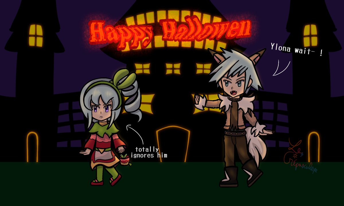 YlonaKini's tweet image. Happy Spooky Month🎃 with my favorite Daughter-Father duo 😉 Ylona is always avoiding Steven lol #pokeyume #stevenstone #Ocxcanon #yumetwt #ylonastone