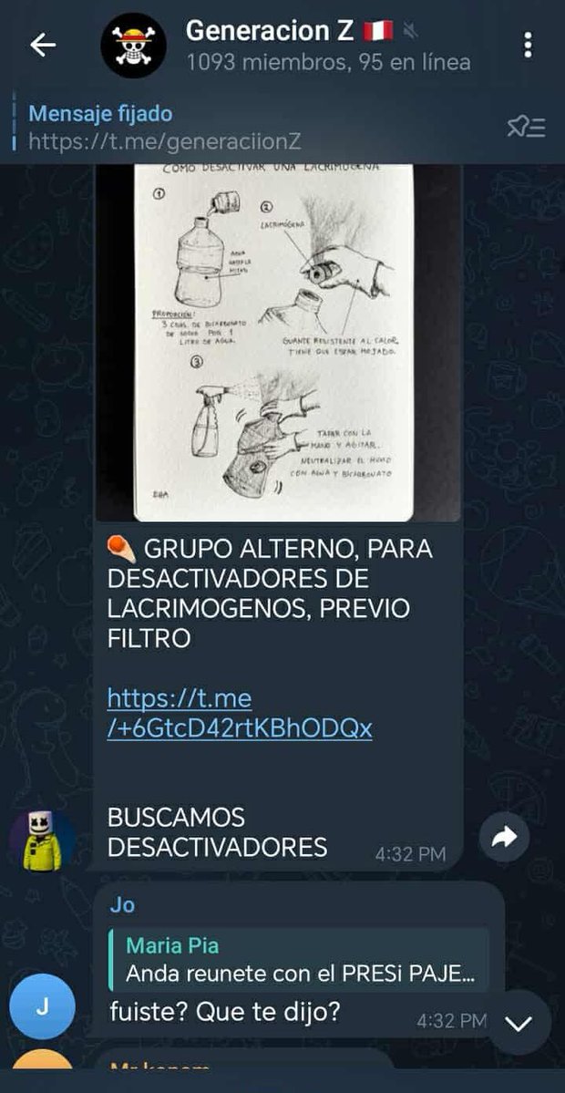 Hago de conocimiento público que mis datos han sido filtrados en los grupos de telegram que tiene la organización criminal que se hace llamar “Generación Z”.

Culpo directamente a estos vándalos de cualquier atentado hacia mi familia o cerca de mi domicilio.

Seguimiento,