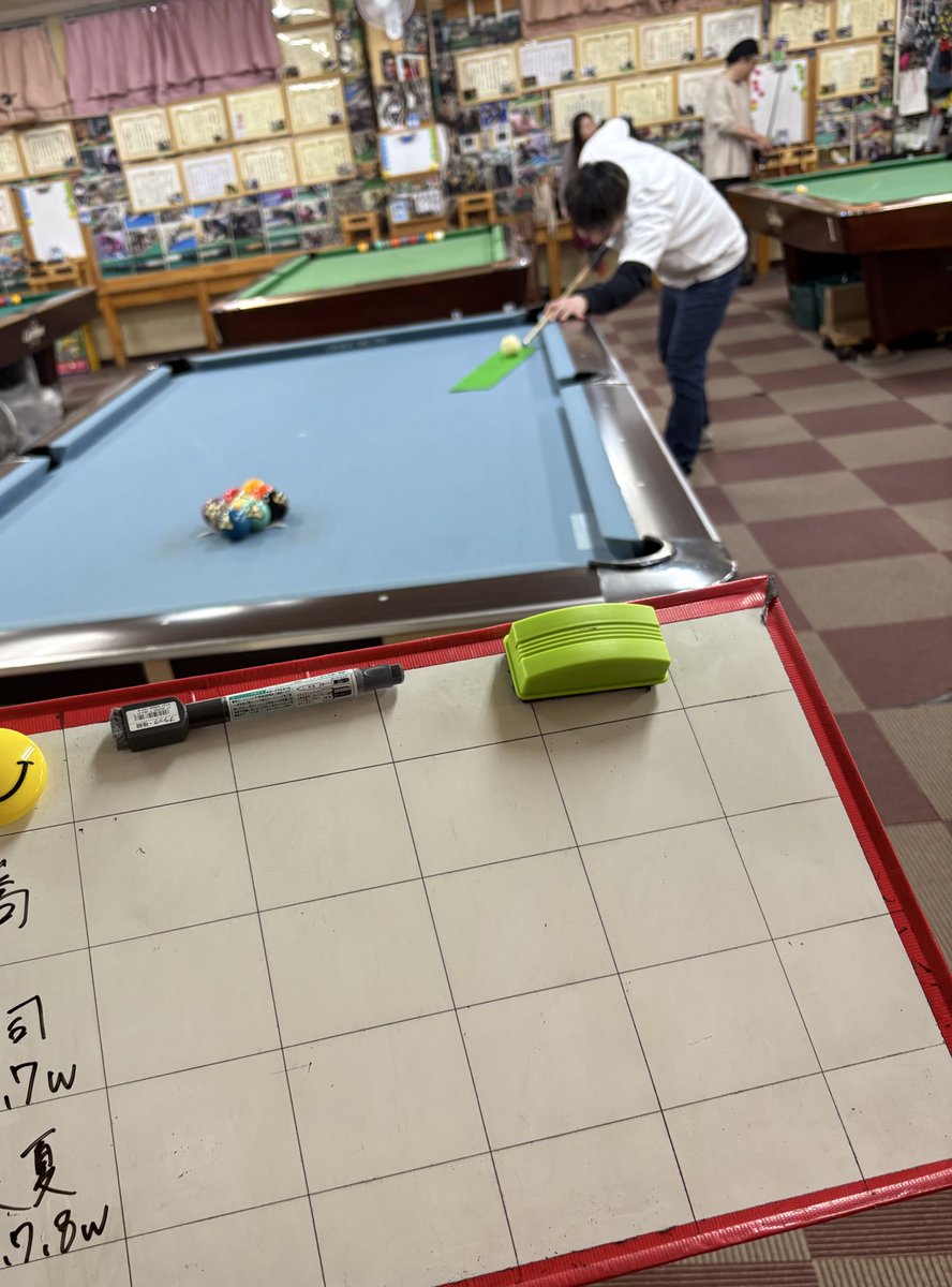 お寿司🍣の後の運動🎱