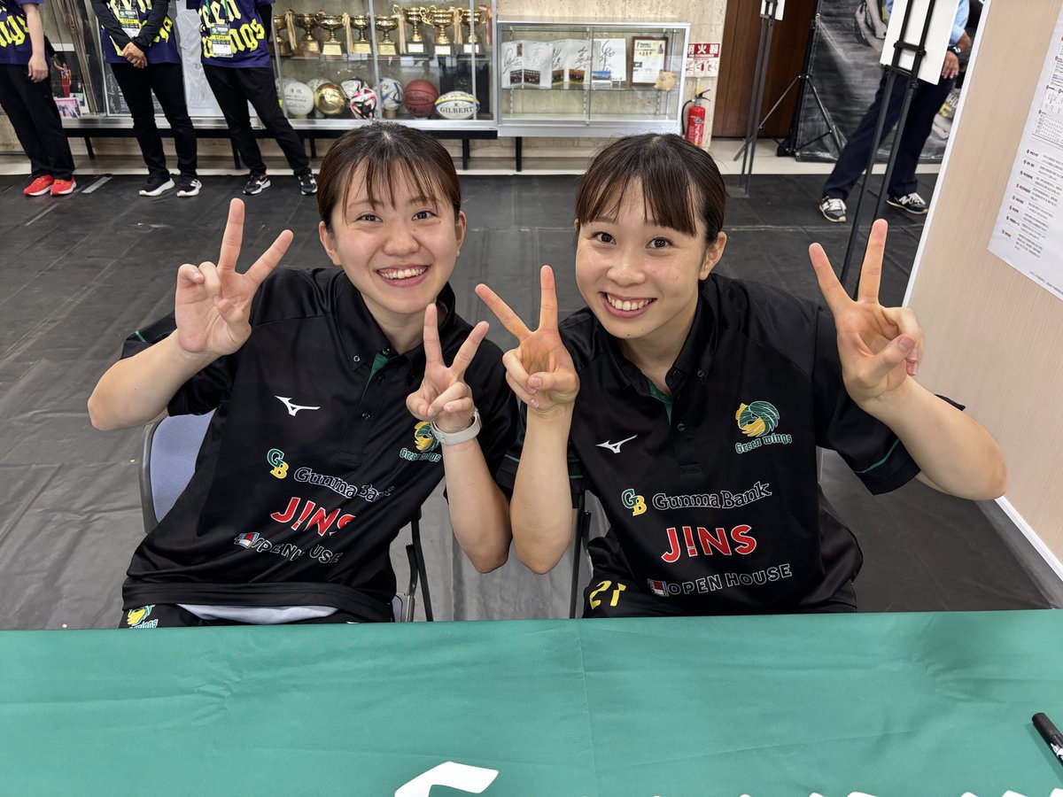 群馬グリーンウイングス サイン入りＴシャツ 群馬グリーンウイングス サイン入りTシャツ 群馬グリーン