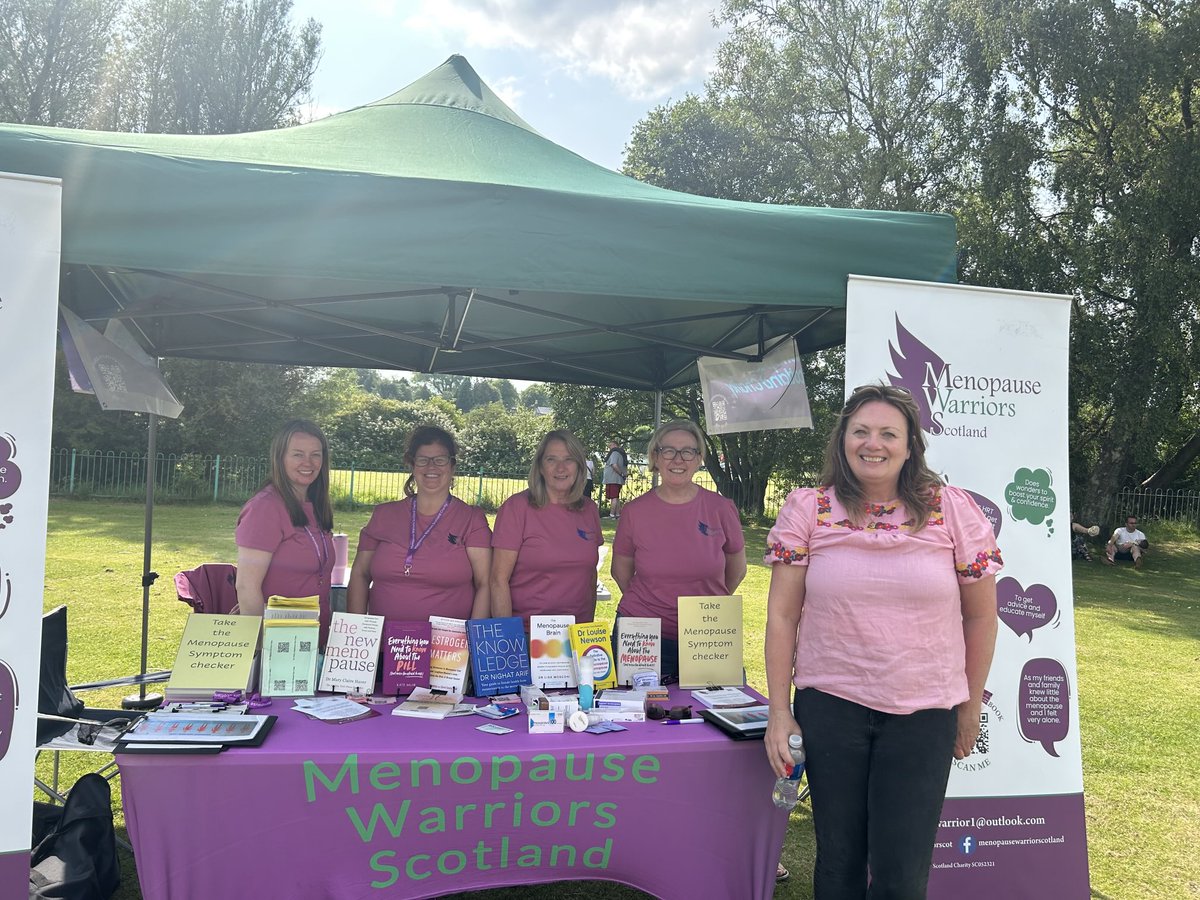 Alison_S_Taylor's tweet photo. Today’s #WorldMenopauseDay2025 - let’s think about half the world population. 

There is so much that can be done to relieve symptoms,including #lifestyleMedicine 

It was lovely to meet the #MenopauseWarriersScotland,a few months ago.They offer advice and chat. 

#MenopauseInfo https://t.co/OHSn1E70G1