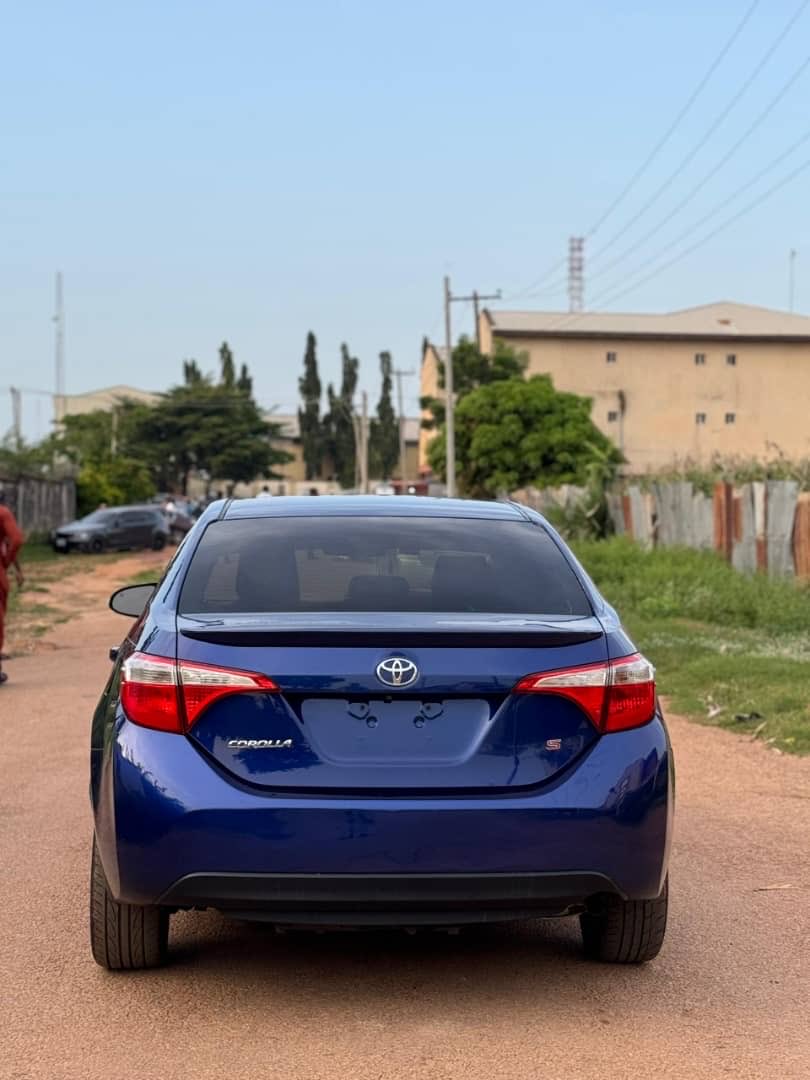 FOR SALE 
FEW MONTHS USED 
TOYOTA COROLLA S 
2014 MODEL
WITH ORIGINAL CUSTOM DUTY 

PRICE:12.8m
LOCATION: kaduna