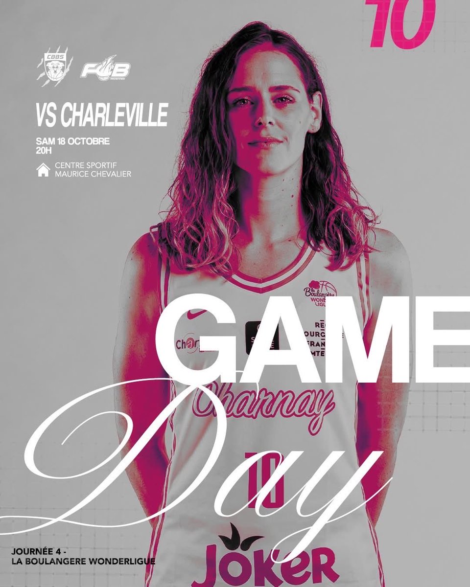 𝐆𝐀𝐌𝐄𝐄𝐄𝐄𝐄 𝐃𝐀𝐘 ⚔️

Journée 4️⃣

🆚 <a href="/FlammesCarolo/">Flammes Carolo</a> 
⌚️ 20h00
🏠 Centre sportif Maurice Chevalier
🎟️ : billetweb.fr/pro/cbbs

#cbbsensemble 
#laboulangèrewonderligue