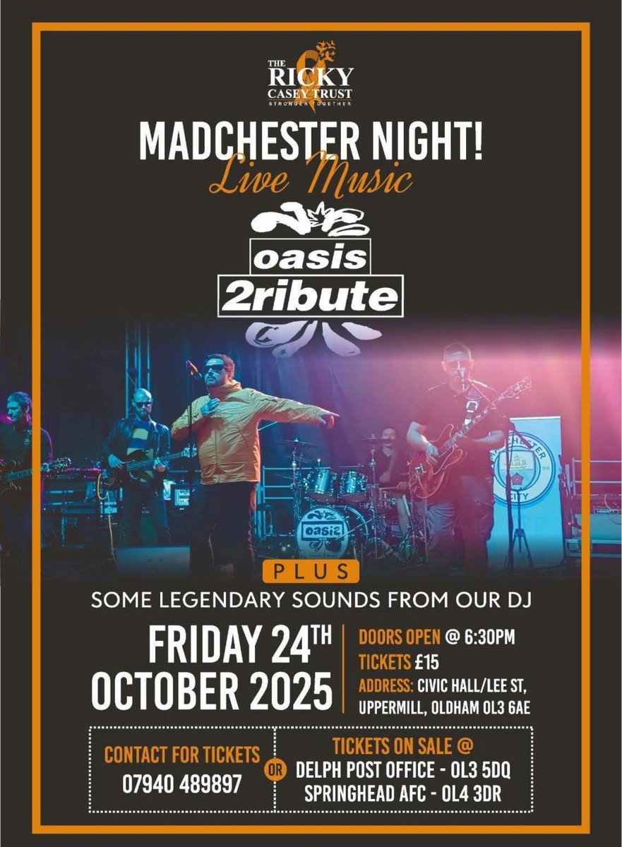 Less than a week to go for what should be a brilliant night raising money for the <a href="/rickycaseytrust/">The Ricky Casey Trust</a> Get your tickets bought at the club today or give me a shout to sort! 🧡