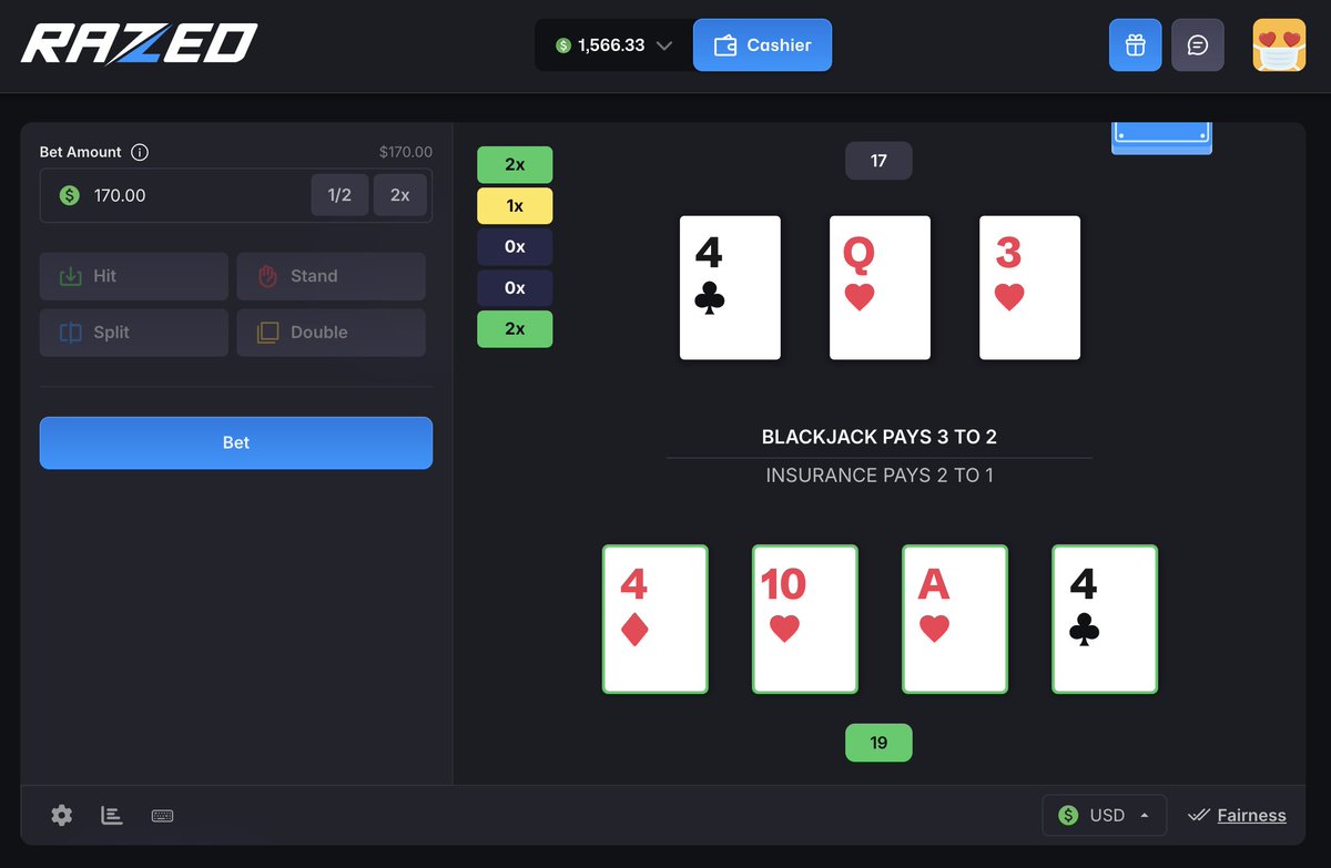 Blackjack been keeping me out of trenches