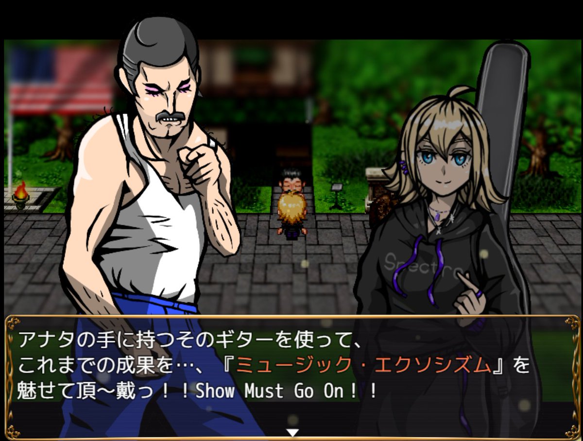 tFOHkqzeVwj8ctc's tweet image. 新作ホラゲ『ホーンテッドクイーンテット』

登場キャラ特別チラ見せ
お楽しみに

#スーパーゲ制デー #rpgmaker #RPGツクールMV #ゲーム制作 #ホラーゲーム