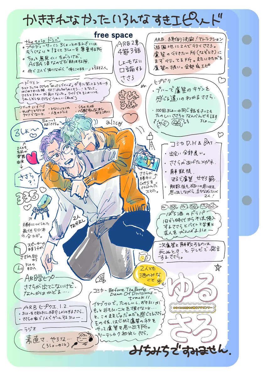 ささろのプロフカード描きました💚💜
#ゆるさろプロカ