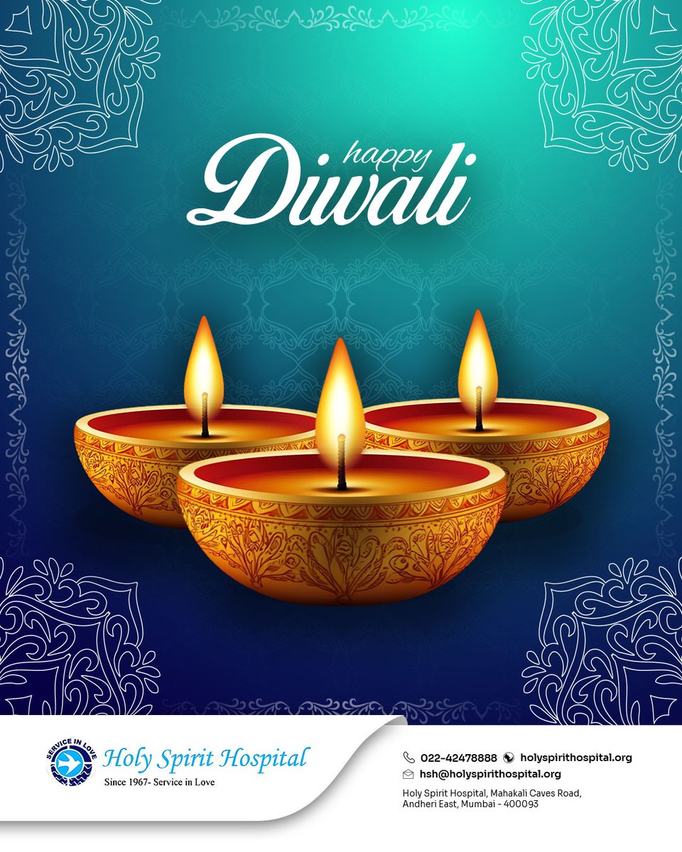 💖 “Healing with Light, Caring with Heart” 💖
This Deepavali, may the light of hope, healing, and compassion fill your life with health, peace, and togetherness. ✨

Happy Deepavali! ✨

#HolySpiritHospital #Deepavali2025 #FestivalOfLights #HealingWithCompassion #CareAndHope
