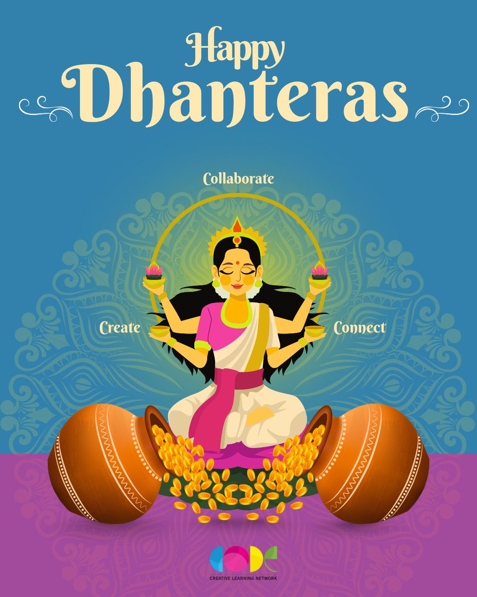 codeeduofficial's tweet image. This Dhanteras, let’s cherish the richest treasure of all — the pursuit of knowledge.
Wishing everyone abundance in learning, creativity, and innovation.
🌟 Happy Dhanteras from CODE EDU