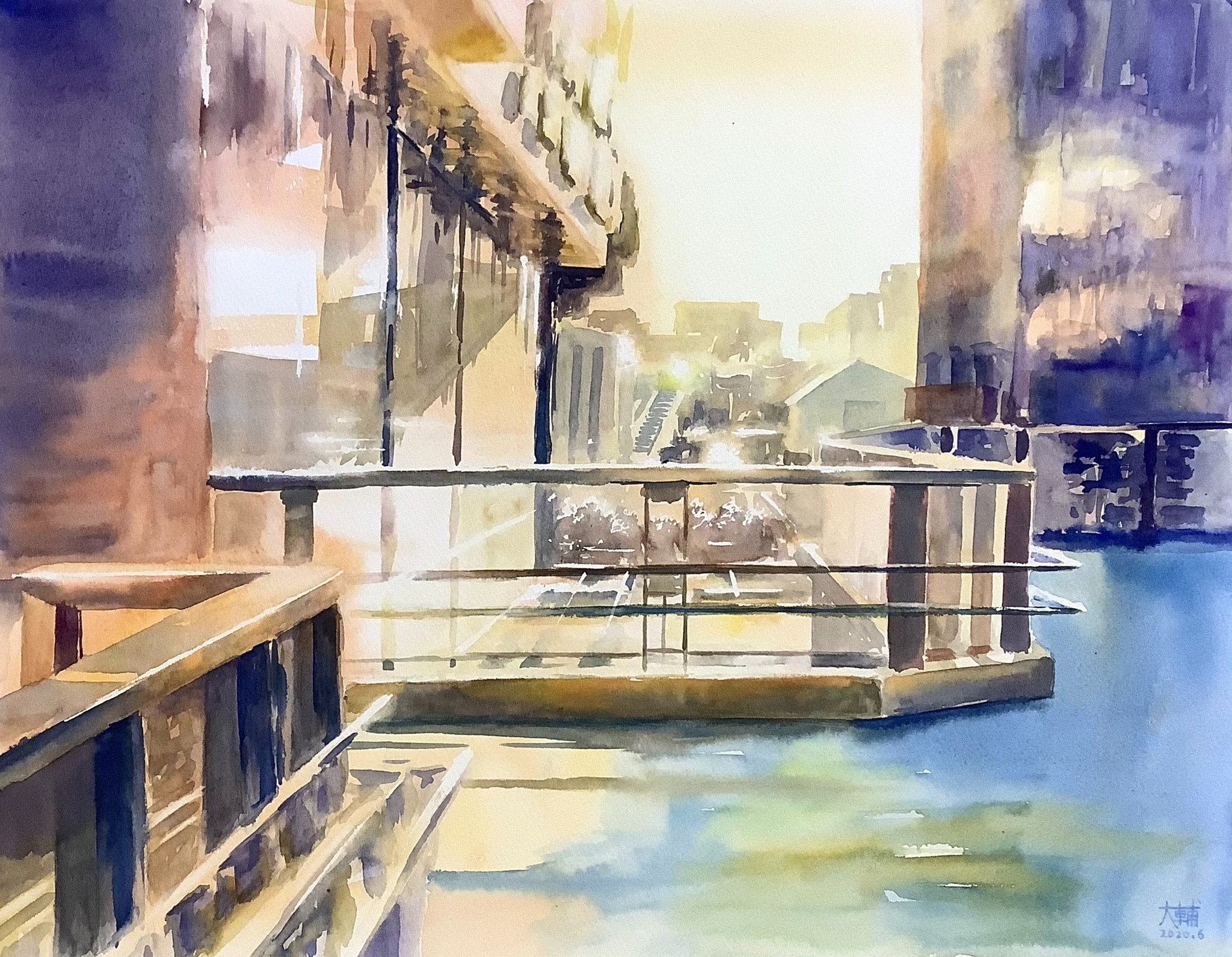 フウセントウワタ　水彩画 フウセントウワタ 水彩画 フウセントウワタ 水彩画 フウセン