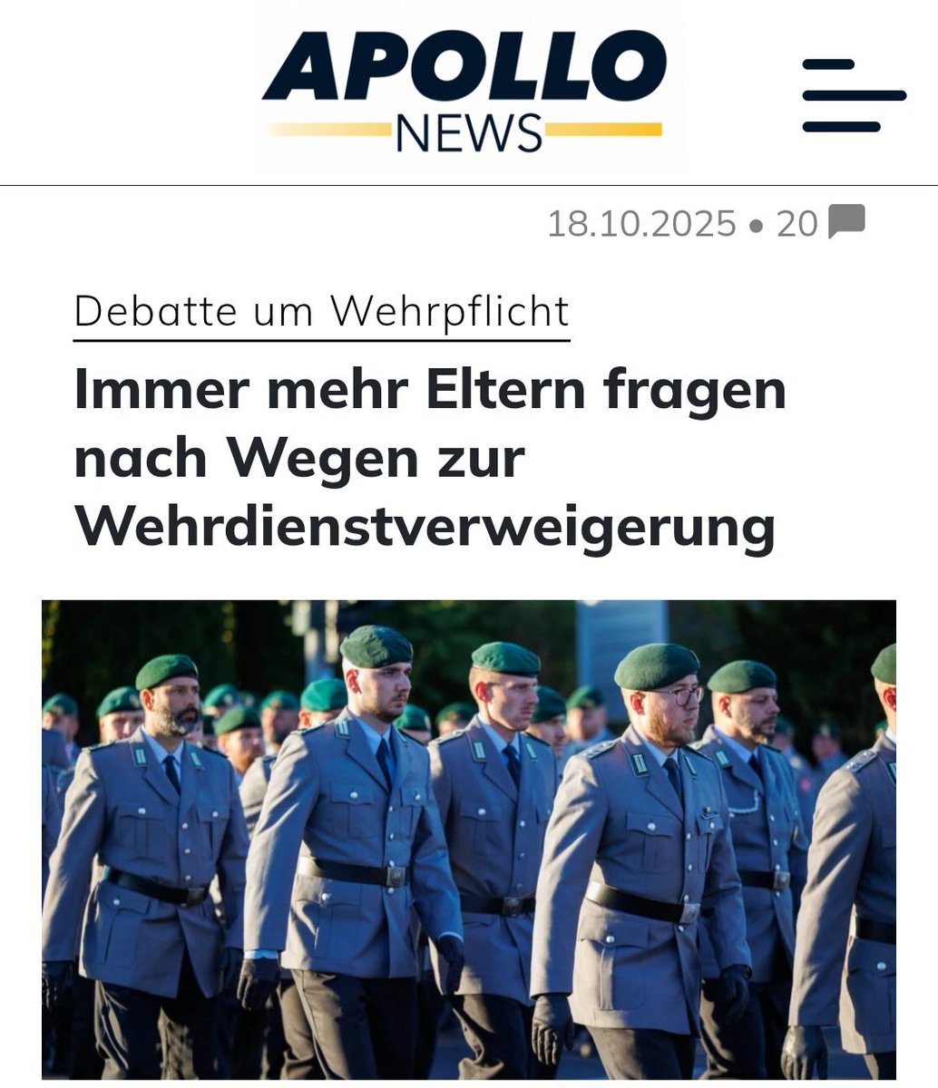 𝐙𝐮𝐤𝐮𝐧𝐟𝐭𝟑𝟕 - Bernd F. - F wie Freiheit! 🗽 (@zukunft37) on Twitter photo Eine Mehrheit in Deutschland ist für die Einführung einer Wehrpflicht. 
Natürlich überwiegend die, die es NICHT betrifft! 😏😠 Eine Mehrheit in Deutschland ist für die Einführung einer Wehrpflicht. 
Natürlich überwiegend die, die es NICHT betrifft! 😏😠