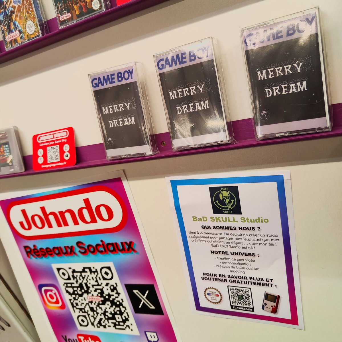 On se retrouve tout le weekend à la <a href="/KamoConOfficiel/">Kamo Con</a> sur le stand d'<a href="/ArcadeLegendsFR/">WeAreArcadeLegends</a> avec le stand "Johndo XXL" 🕹️👾

Avec la présence de <a href="/ToweaStudio/">Towea Studio</a> / The King's Return et Bad Skull Studio avec Merry Dream disponible à l'achat sur le stand 😱💸

#gameboy #kamoplay #gb