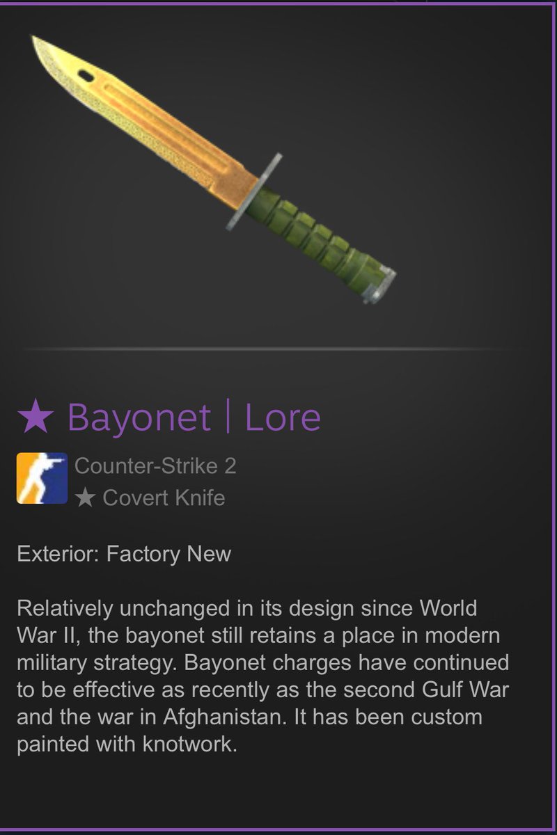 Bayonet Lore - Giveaway 

Retweet &amp; Tag 2 friends 
Check out and post proof using code: csgoroll.com/r/LEPAJEE

That’s it. 
Rolling in one week 🍀