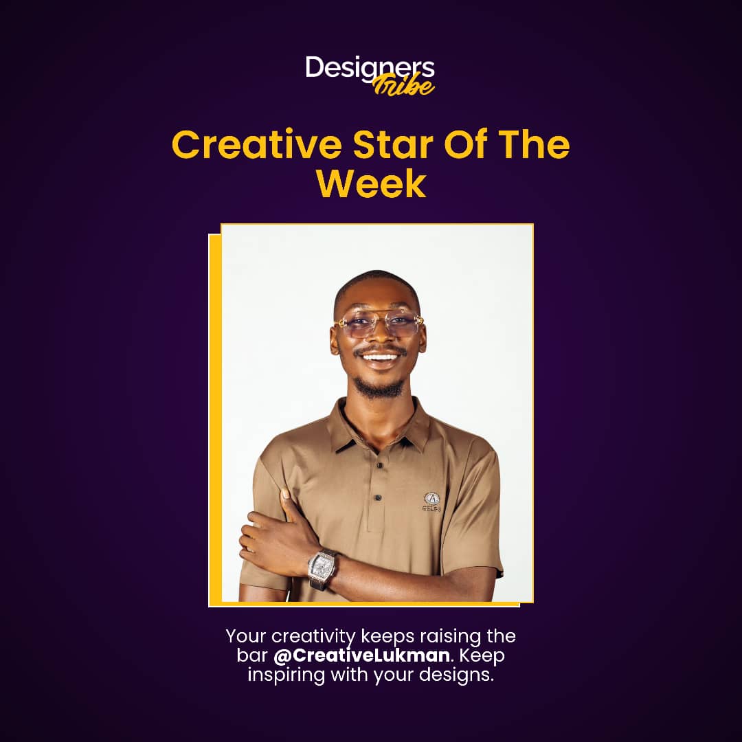 Designers_Tribe's tweet image. Our creative stars of the week.
@iam__splendour
@CreativeLukman
@The_diovation
Congratulations to you all, your designs stood out admist all this week.💜💜💜