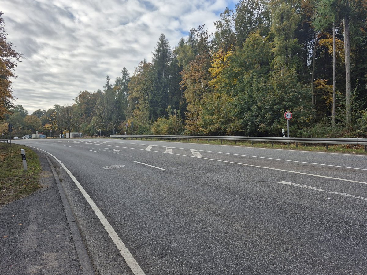 gssq's tweet image. One of many reasons driving in Germany sucks - 80kmph and 30kmph speed limit signs 50m apart