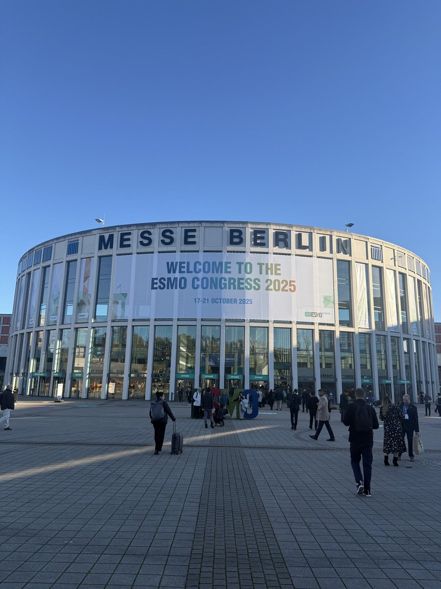 Excited to be at my first ESMO in wonderful Berlin! #ESMO25