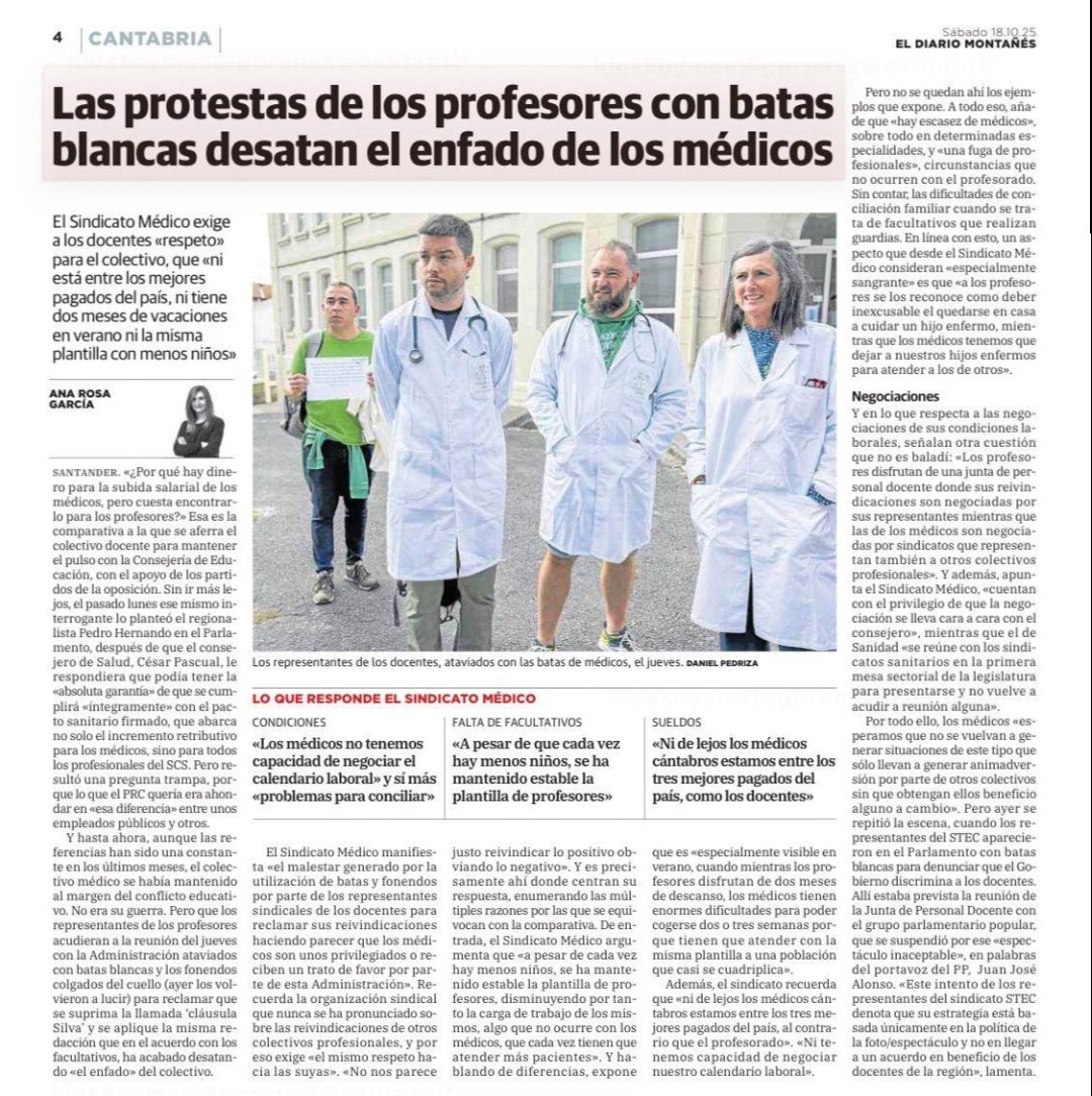 La mafia sindical de la enseñanza pública lleva años "secuestrando" a la sociedad cántabra.
Les da igual ser los mejor pagados de España, los largos periodos vacacionales que disfrutan o el mantener las plantillas con una continuada caída de la escolarización.
¡Puro sectarismo!