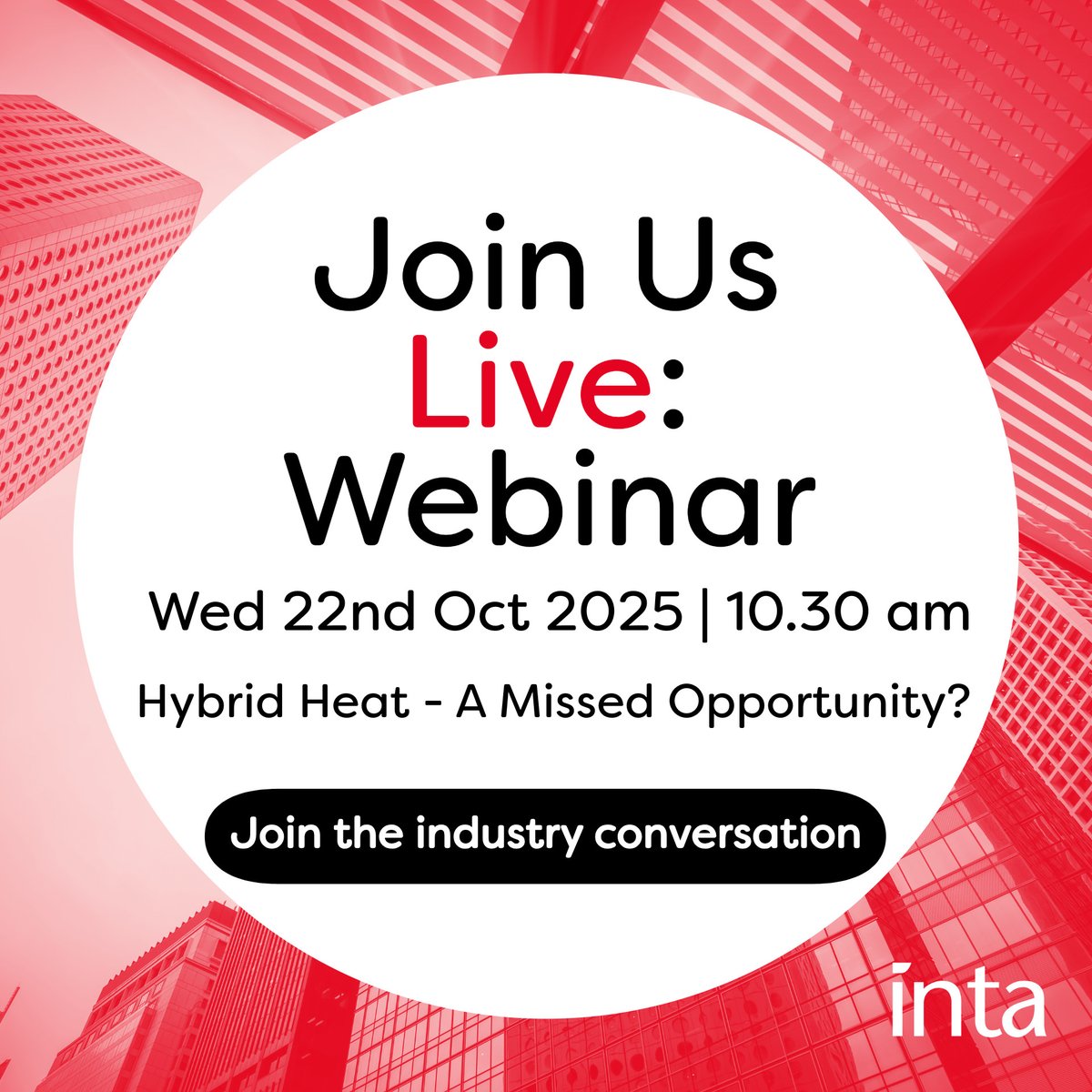 Intatec's tweet image. Coming up this Wednesday! A live hybrid systems webinar produced by Intatec and hosted by Katrina Young from Energy Systems Catapult.
📅 Wednesday 22 October, 10:30 am
💬 Take our short industry survey: smartsurvey.co.uk/s/intawebinar/
🎥 Join live on the day: riverside.fm/studio/lewis-s…
