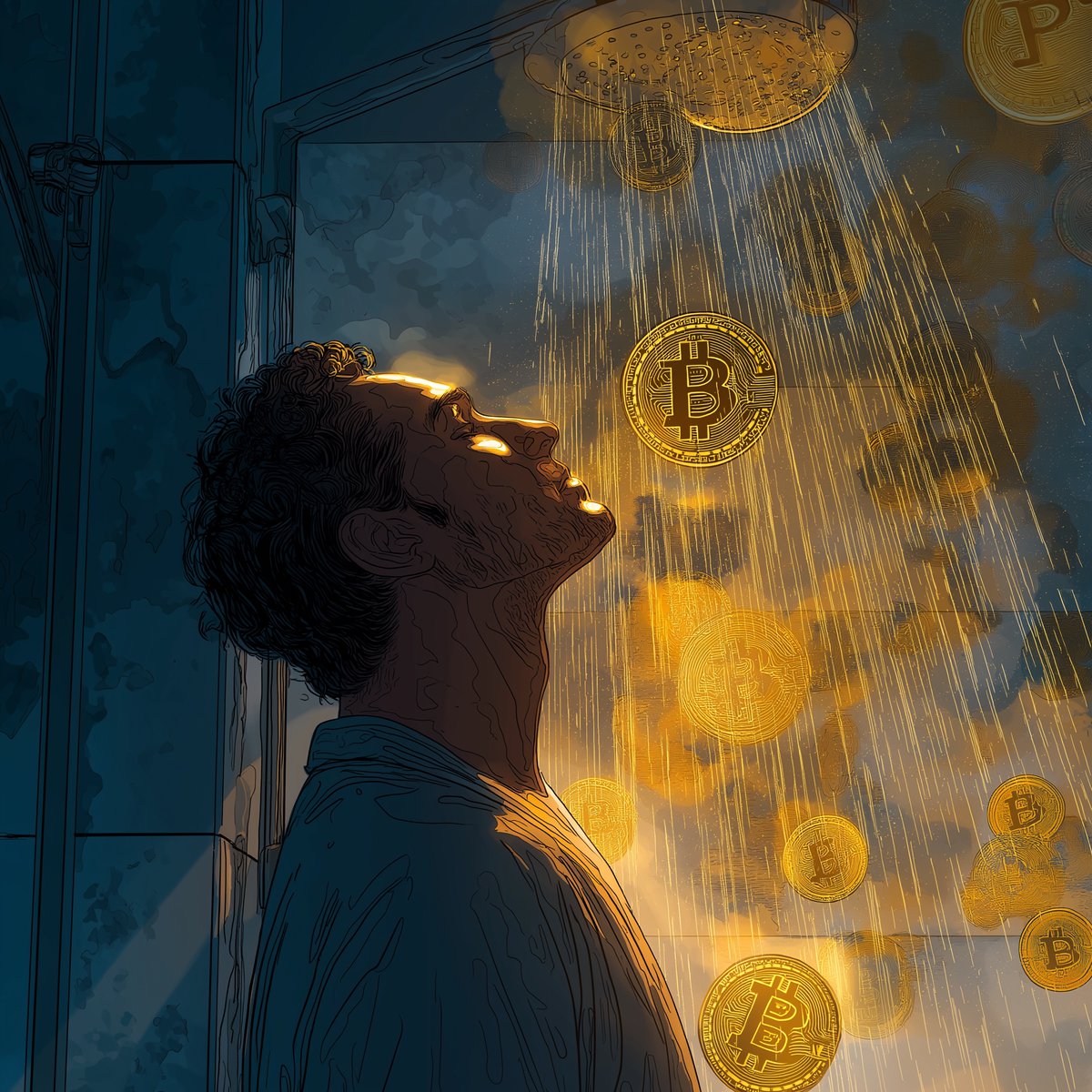 Bitcoin price down? 😴
Hot showers are still stacking sats 
Water’s hot, wallet’s hotter.