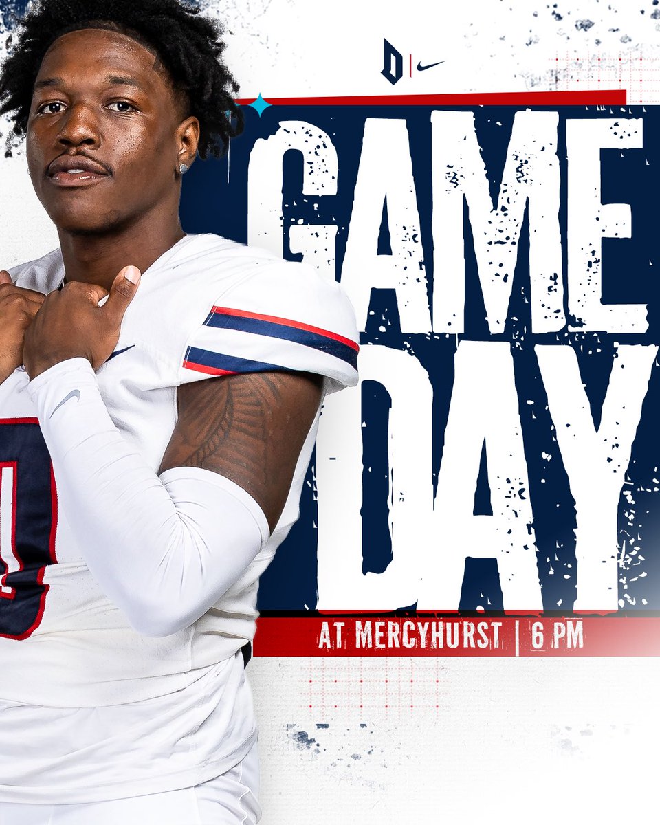 YOU know what DAY it is ‼️

🏟️: Saxon Stadium
📍: Erie, PA 
💻: NEC Front Row
📻: Fox Sports Pittsburgh 
📊: bit.ly/4qggWmb

#GoDukes || #NECFB