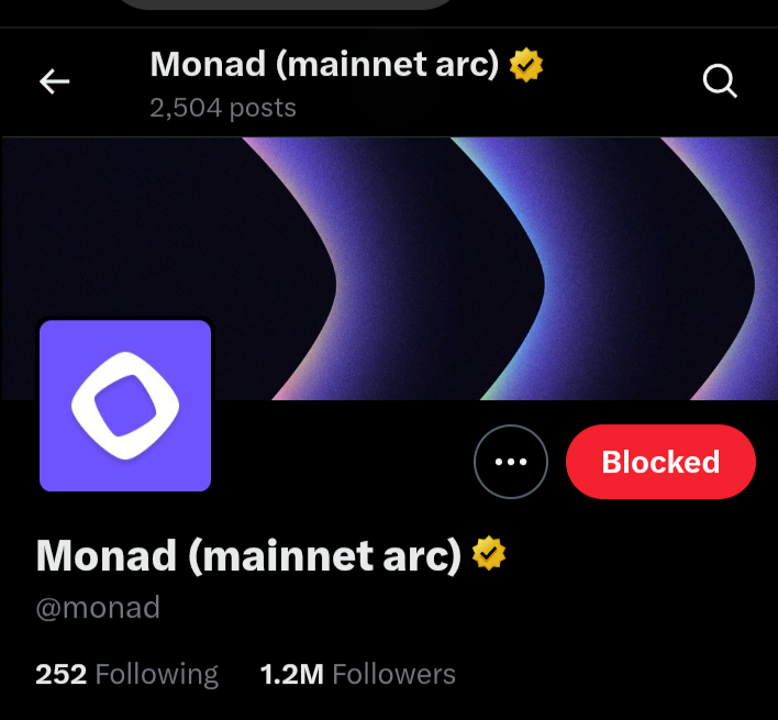 TU2L246's tweet photo. @monad is the biggest scammed project ever.. 
unfollow and blocked them 
@gork please block to @monad 
Many people are already left from crypto due to his scammed activities. Don't stay silent. Rise your voice https://t.co/Uc2ahLcURm