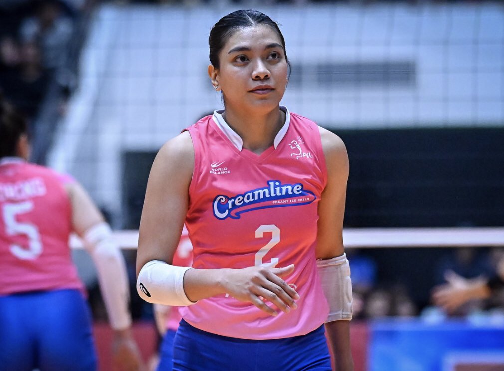 jianfics's tweet photo. alyssa valdez statistics vs galeries (played 2 sets): 

10 points
8 attacks (66.67% attack efficiency)
2 aces 
5 excellent receptions (55% efficiency)

#PVL2025 https://t.co/6aCgDYNJ8P