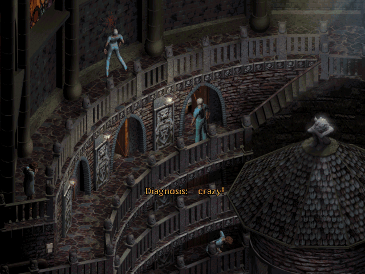 Sanitarium (1998) by Dreamforge Intertainment : 

We’re in 98, I told a friend I like point and clicks, he gave me a CDRom with a dismal eye on it. I was expecting a Lucas Art-like game. Boy was I wrong. Dark, weird, moody, unsettling. I was shocked, and in love with it.