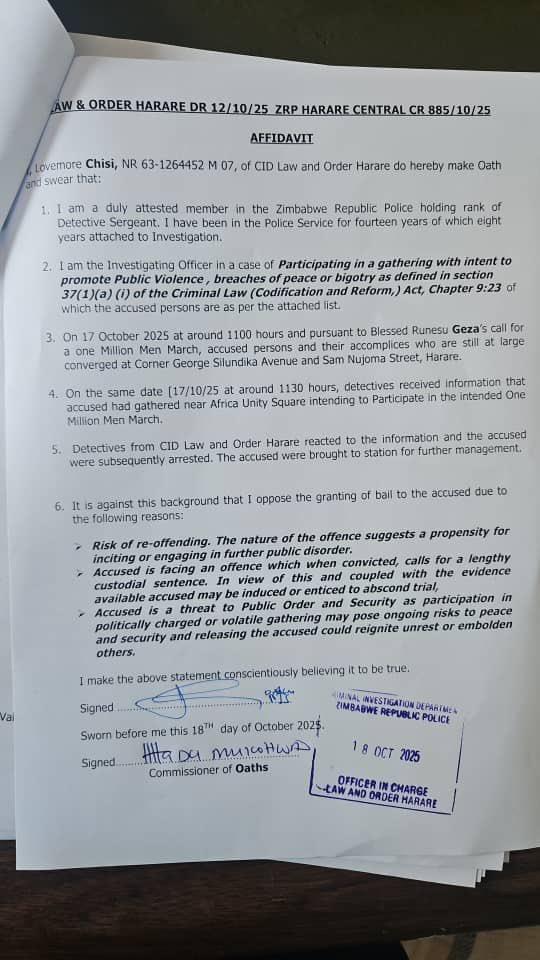 ChangeRadioZW's tweet image. Geza’s Era of Error: Why Zimbabwe Needs Unity, Not Division

Opinion: What shows that Geza is useless in his call is that he has no backing from anyone in ZANU PF. This is proven by who the police have been threatening.

Since he started, no prominent ZANU PF members have been…