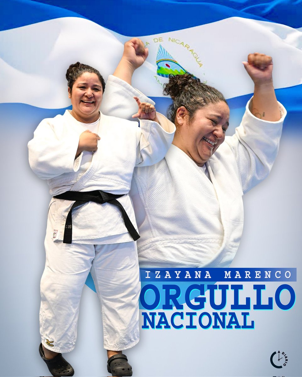 🥋🇳🇮 La judoca pinolera Izayana Marenco hace historia al conquistar la primera medalla de oro 🥇 para #Nicaragua en los XII Juegos Centroamericanos Guatemala 2025. 🇬🇹🔥
#JuegosCentroamericanos 
#NoticiasNicaragua 
#OrgulloNacional 
#OrgulloPinolero 
#OrgulloNica 
#Deportes 
#judo
