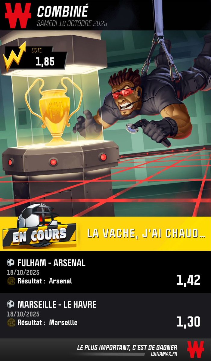 MONTANTE X5 <a href="/EliteProno/">Elite ®️</a>
ÉTAPE 2️⃣     86€ ↗️ 159.10€

⚽ Arsenal + Marseille <a href="/1/">1</a>.85

❤️ SI TU SUIS
#TeamParieur #montante