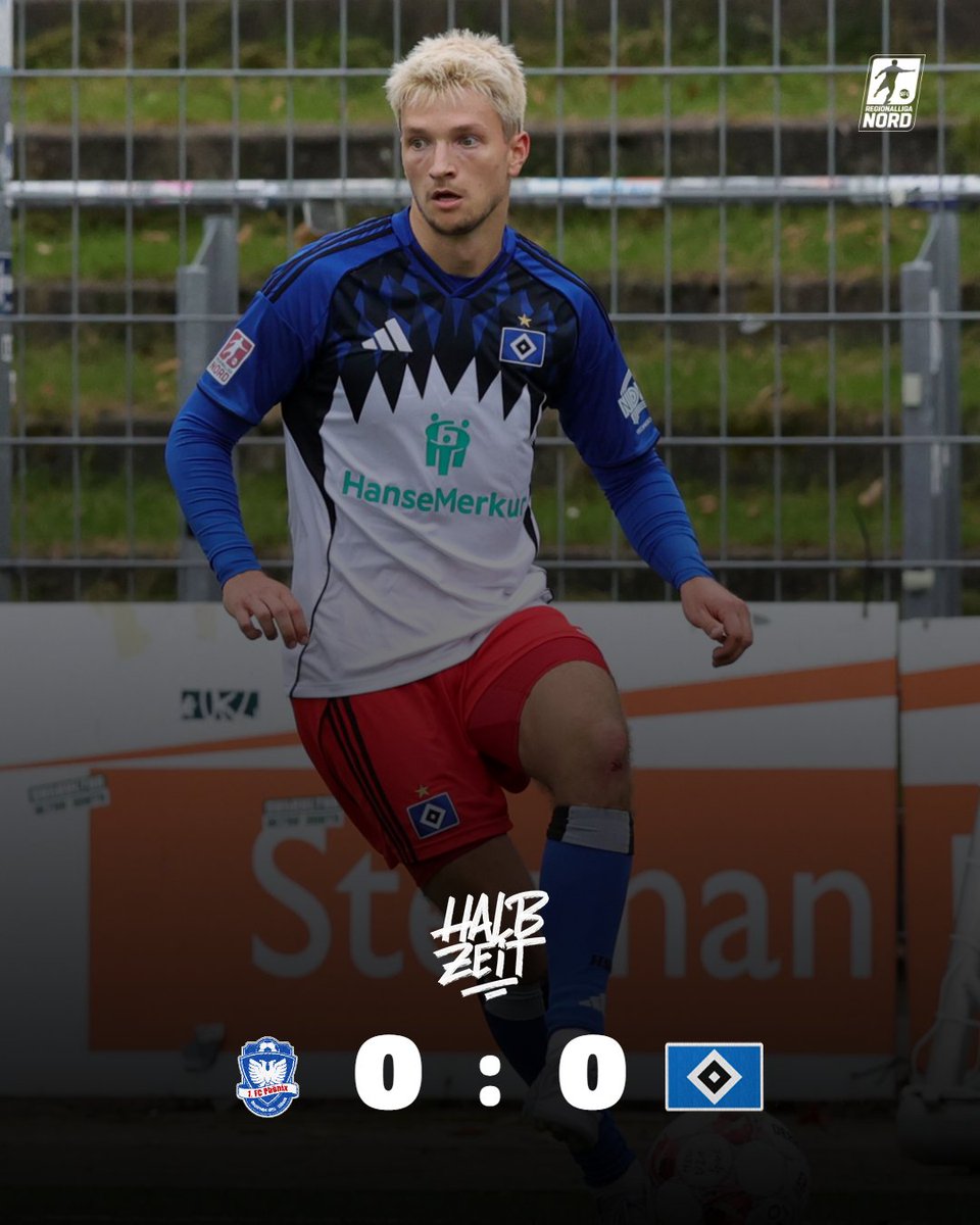 Keine Tore im ersten Abschnitt bei unserer #U21 in Lübeck. 

📺 Zweite Hälfte im Livestream verfolgen: nordfv.tv/hsvyoungtalents 👈

#nurderHSV #HSVYoungTalents