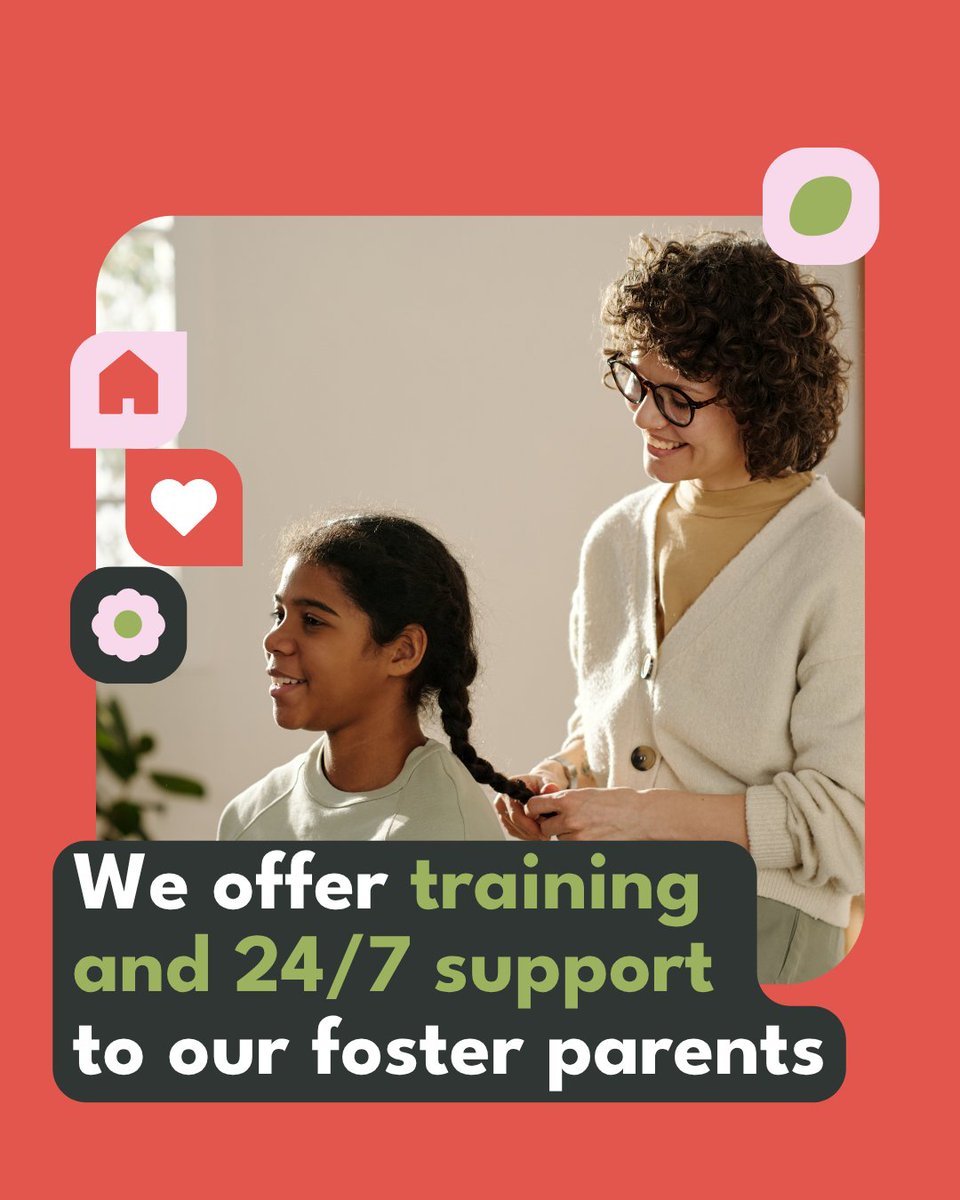 Foster parents with us get 24/7 support, therapeutic training and ongoing guidance. We help you to support children in care.

Check our website to find out more: zurl.co/QQpZl