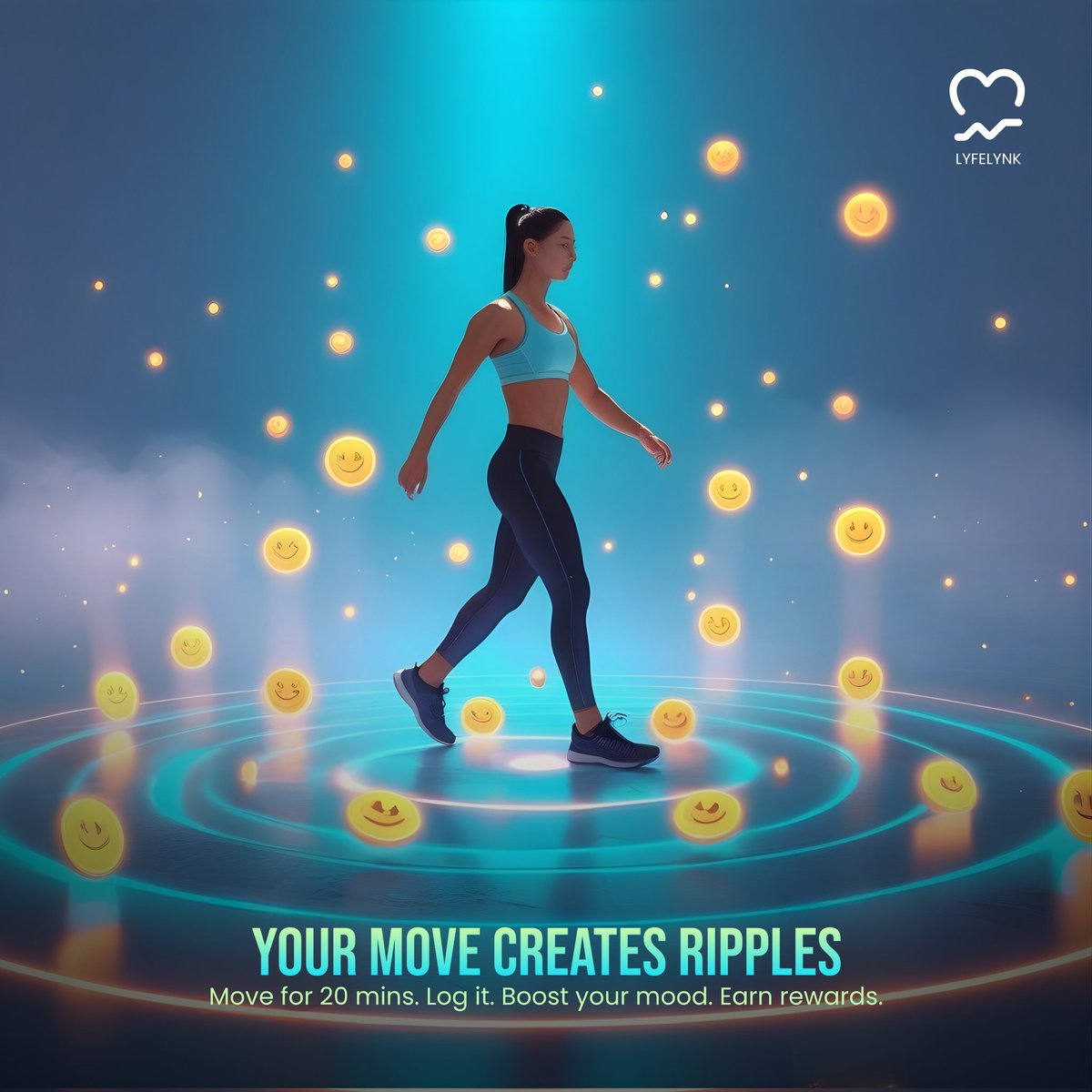It’s “Move for Your Mood” Saturday! Challenge: Move for 20 minutes (any activity), log it in Lyfelynk, and earn bonus tokens. 

Drop progress in stories and cheer on others!