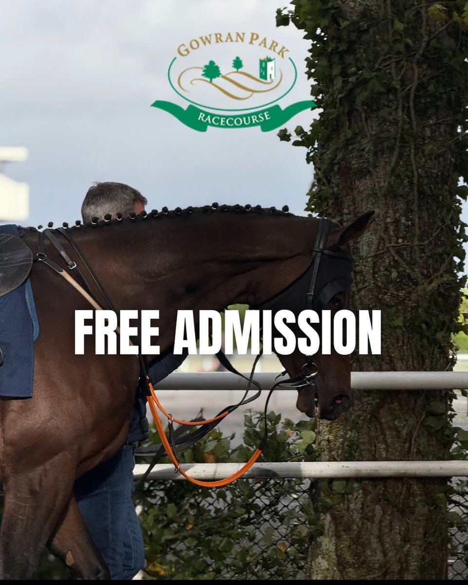 FREE ADMISSION THIS MONDAY 🐎
As a thank you to all who have supported us throughout the year we are giving free admission to the general public! ❤️
Monday Oct 20th | Final Flat Meeting of 2025 🏇
- First Race 1.45pm 
- Free Bus @ 12.45pm from the Gaol Road, Kilkenny City