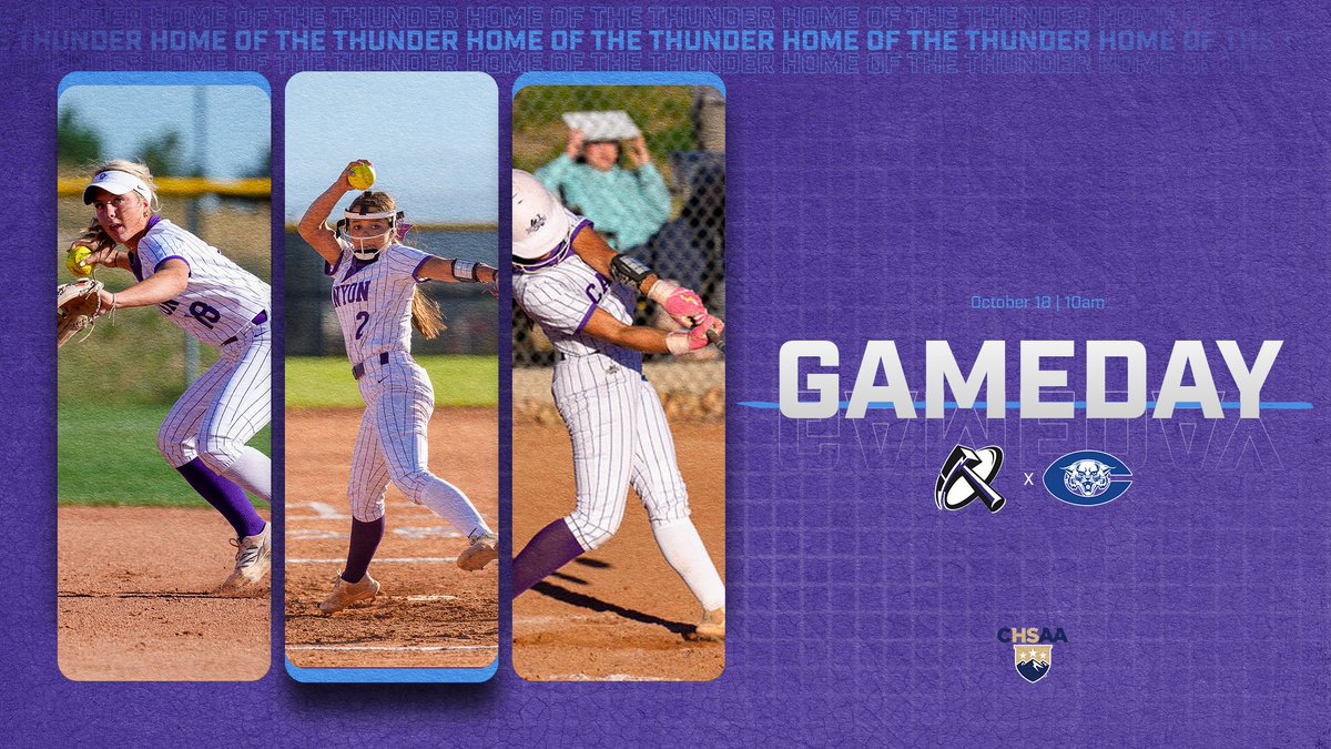 Good luck to softball 🥎 as they compete in regionals in Pueblo. First game is at 10am vs. Pueblo Central at Runyon Field. #GoThunder #copreps