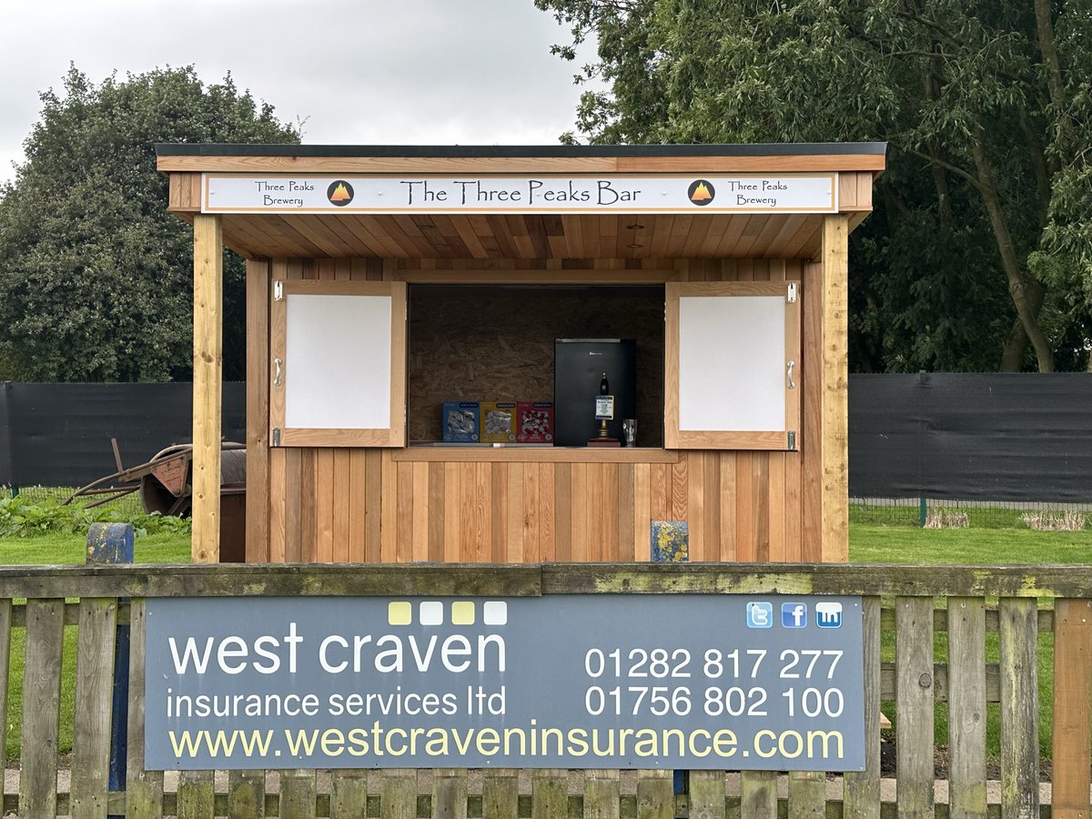 Our can bar is open today from 2pm and our famous Sewer Ale is on sale too 💛💙