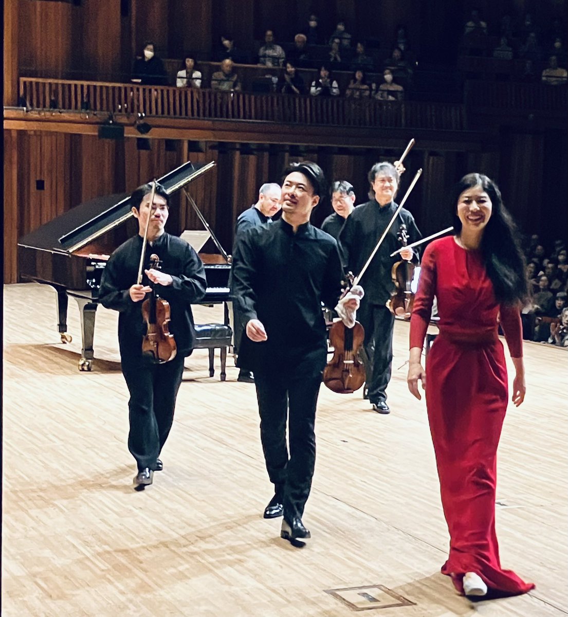 sunaogoko's tweet image. 菊池洋子さん&amp;amp;N響メンバーでのツアーが終了！満席の兵庫芸文でのショパン、シューベルトは最高でした。忘れられないツアーになりました。各所でお越しくださった皆さまありがとうございました！