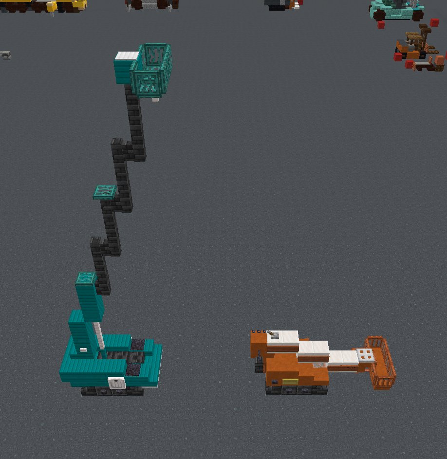 peach__man's tweet photo. リハビリがてら履帯式高所作業車なるものをつくってみました！
#佐山県
#Minecraft https://t.co/Uhi5AFgHOQ