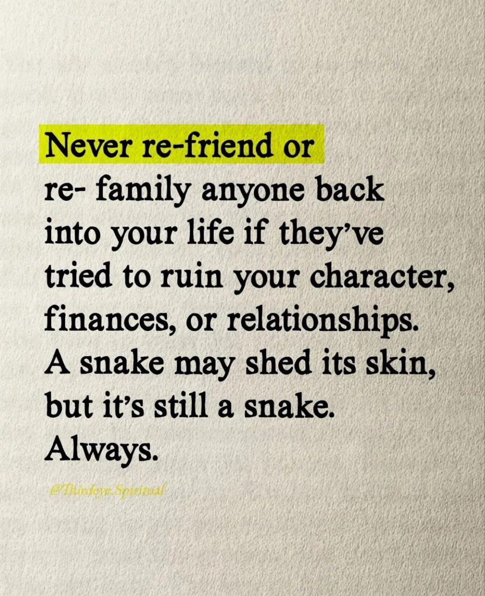 Never..