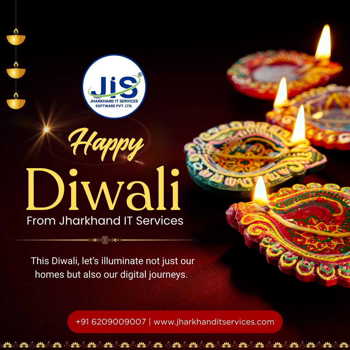 ItJharkhand's tweet image. ✨ Happy Diwali from Jharkhand IT Services.
Let’s light up our homes with joy and our digital journeys with innovation. 💻
Wishing you brightness, prosperity &amp;amp; digital success this festive season. 🪔

📞 +91 6209009007

#Diwali2025 #JharkhandITServices #TechWithTradition