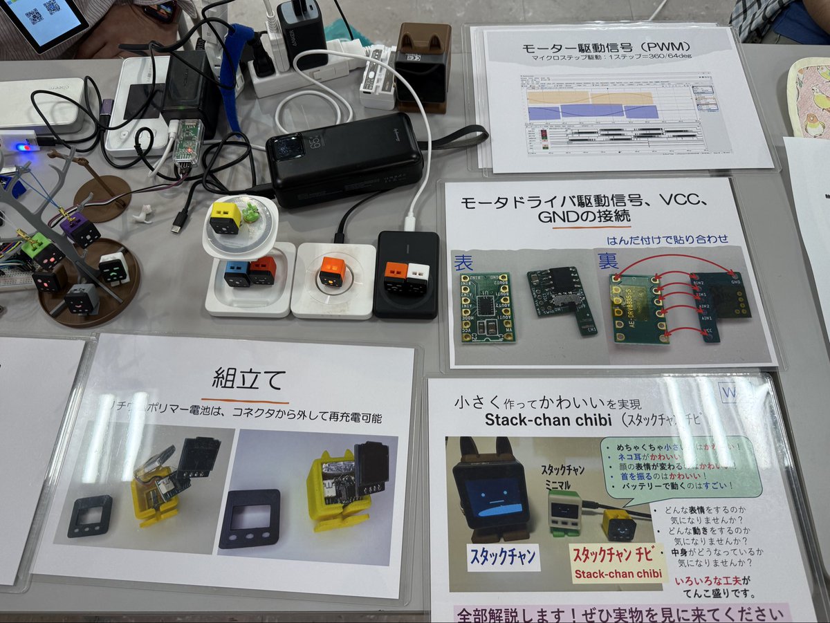 yuji_miyano's tweet photo. stack-chan chibi、この小ささに電池もモーターも入ってる。モータードライバはハンダで制御基板に貼り合わせてるという工夫が勉強になった。#NT名古屋 https://t.co/Z6JWJDxQwV